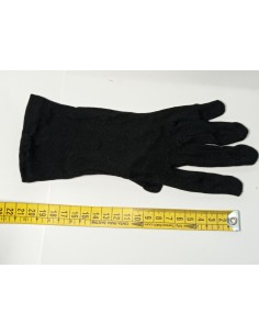 GUANTES 21CM ALGODÓN negro (S)