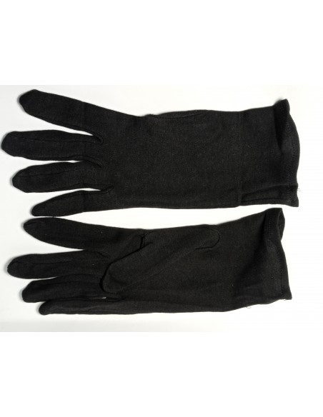 GUANTES 25 CM ALGODÓN negro (XL)
