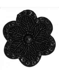 Flor de rocalla y canutillo...