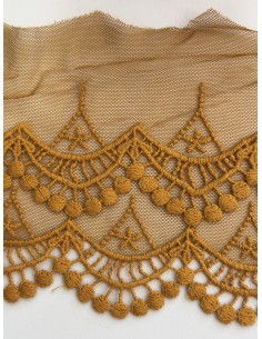 Tul bordado algodón...