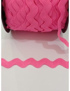 Piquillo poliéster rosa flúor