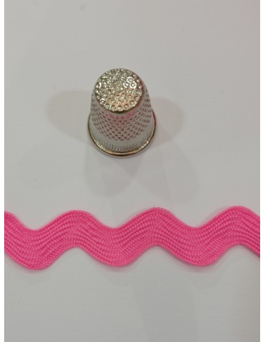 Piquillo poliéster rosa flúor