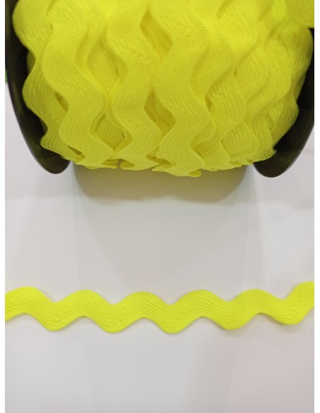 Piquillo poliéster amarillo flúor