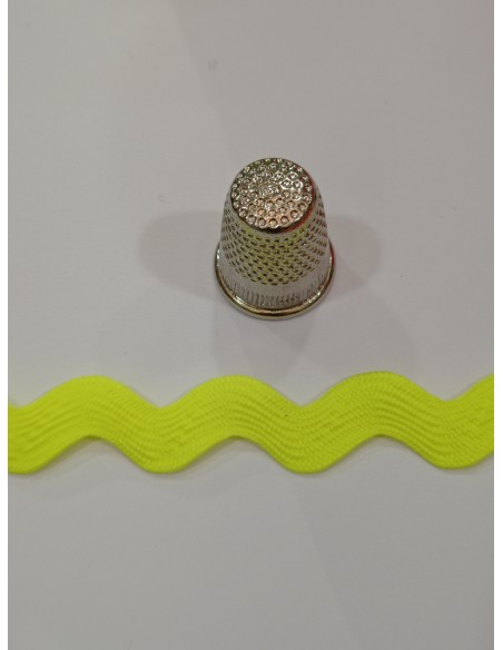 Piquillo poliéster amarillo flúor