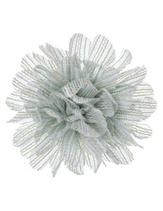 Flor rayada verde...