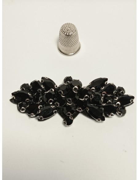 Cristar engarzado alargado termoadhesivo 82x33mm termoadhesivo