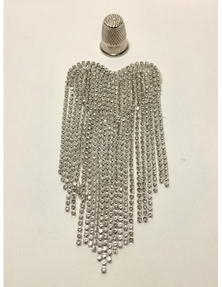 Cristar engarzado corazón termoadhesivo 120x50mm termoadhesivo