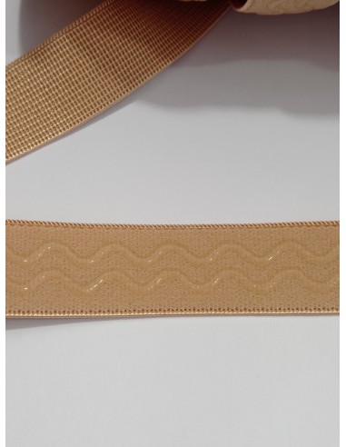 Elástico con silicona en color beige...