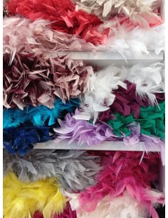 Pluma de pavo 12cm de ancho...