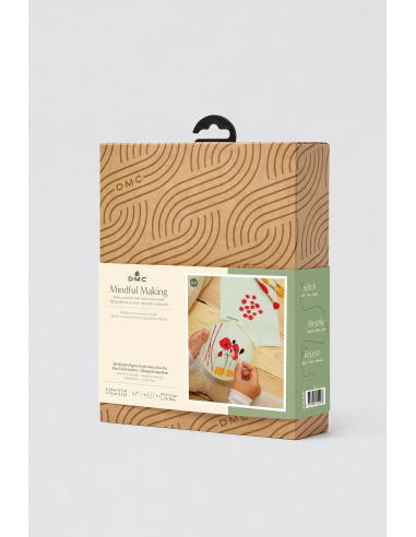 Kit de bordado campo de amapolas