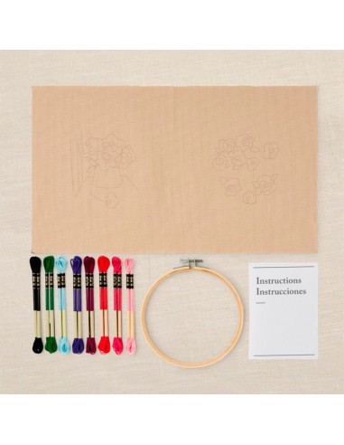 Kit de bordado dúo: la anémona brisa...