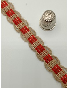 Pasamanería de yute 15mm 2