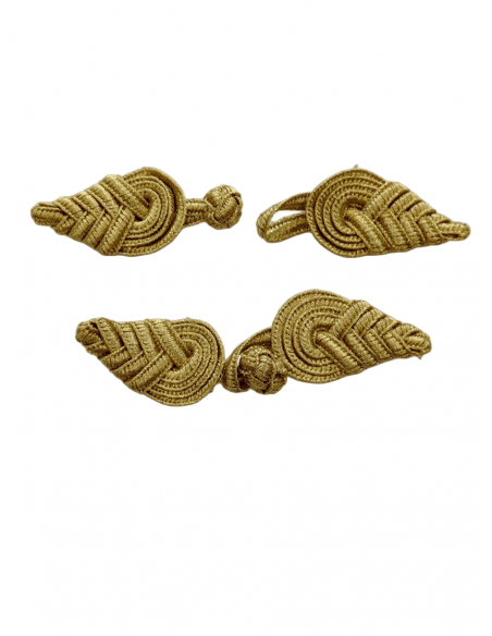 Alamar manual hilo metalizado dorado