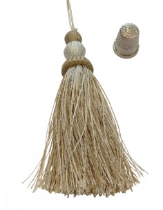 Borla tonos tostados torzal...