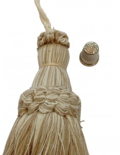 Borla natural y beige 15cm