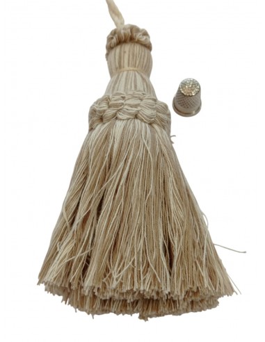 Borla natural y beige 15cm