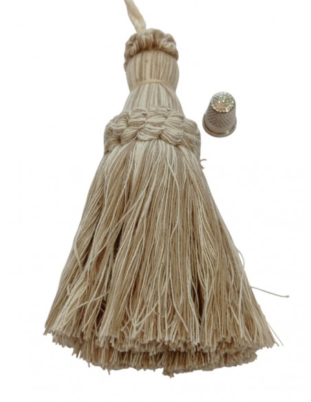 Borla natural y beige 15cm