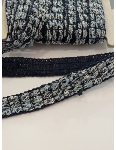 Galón chanel fantasía tonos azules