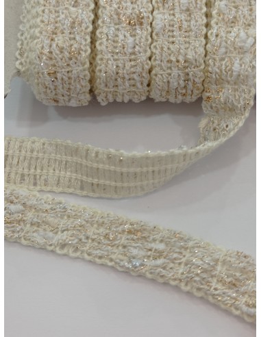 Galón chanel fantasía tonos beige