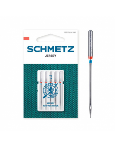 Aguja Schmetz punta bola grosor 90 130/705 H SUK, blister de 5 und.