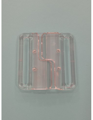 Cierre de bañador nylon transparente paso de 30mm