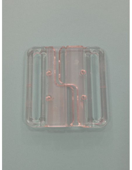 Cierre de bañador nylon transparente paso de 30mm