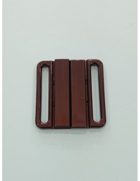 Cierre de bañador de nylon negro paso de 30mm