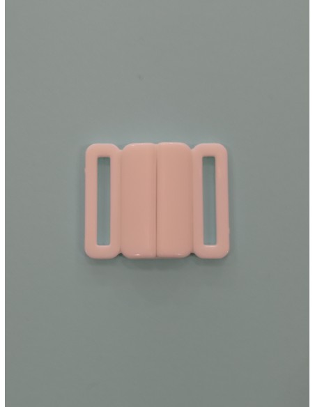 Cierre de bañador de nylon blanco paso de 20mm