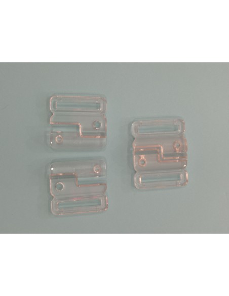 Cierre de bañador nylon transparente paso de 20mm