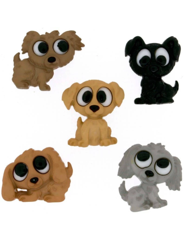 PACK DE 5 BOTONES PLAYFUL PYPPIES