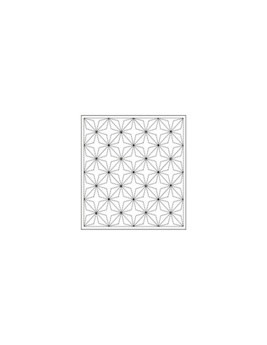 Tela Sashiko sampler tela blanca 33x33cm