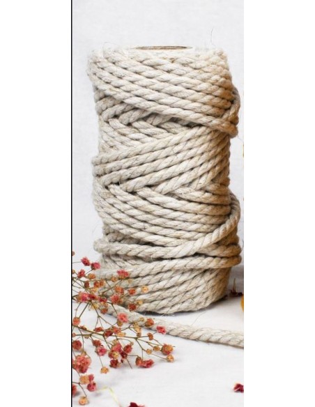 Cordón macramé grosor 45, 40 metros. color natural