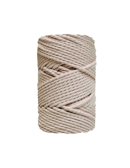 Cordón macramé grosor 15, 140 metros. color natural