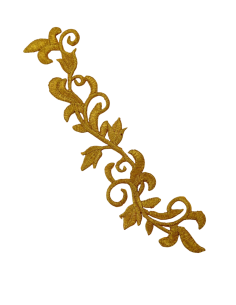 aplicación alargada bordada...