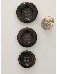 Botón negro para chaquetón