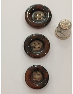 Botón marrón oscuro para...