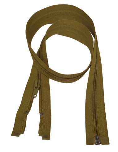 Cremallera marrón verdoso 75cm con... Cremallera marrón verdoso 75cm con...