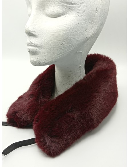 Cuello burdeos pelo ecológico premium 55x12