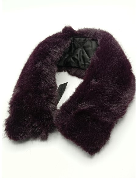 Cuello berenjena pelo ecológico premium 55x12