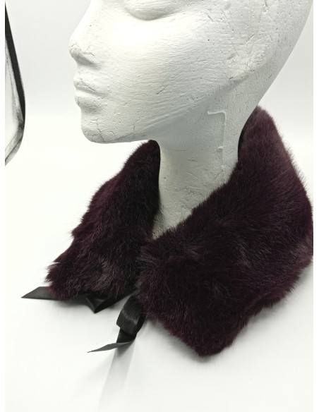 Cuello berenjena pelo ecológico premium 55x12