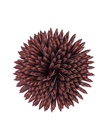 Flor polipiel efecto metalizado 5cm...