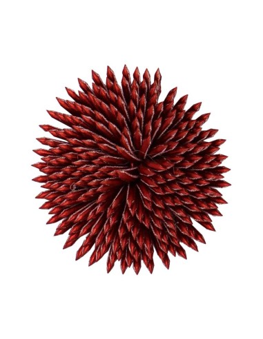Flor polipiel efecto metalizado 5cm...