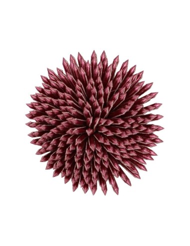 Flor polipiel efecto metalizado 5cm...