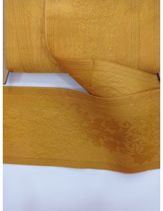 Galón ocre Jacquard hojas...