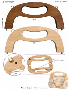 Boquilla madera para bolso...