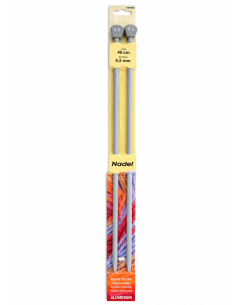 Agujas calceta 6,5mm (largo...