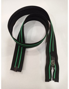 Cremallera negro verde de...